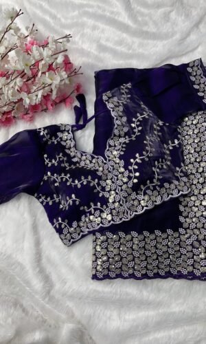 Beautiful Designer Soft Pure Soft Jimmy Choo Sequence Saree